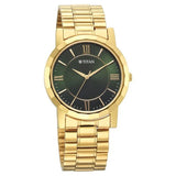 Titan Karishma Zing Men's Watch Analog Green Dial with Gold Stainless Steel Band, 1644YM05