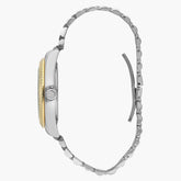 Beverly Hills Polo Club Men's Date Analog Watch with Green Dial and Silver and Gold Stainless Steel Band, BP3018X.270