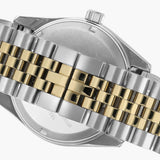 Beverly Hills Polo Club Men's Date Analog Watch with Green Dial and Silver and Gold Stainless Steel Band, BP3018X.270