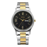 Titan Men's Watch Analog Black Dial with Two-Toned Stainless Steel Band, 1650BM04