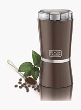 Black+Decker Coffee Grinder, Stainless Steel Blades, One-Touch Operation, Compact Design CBM4