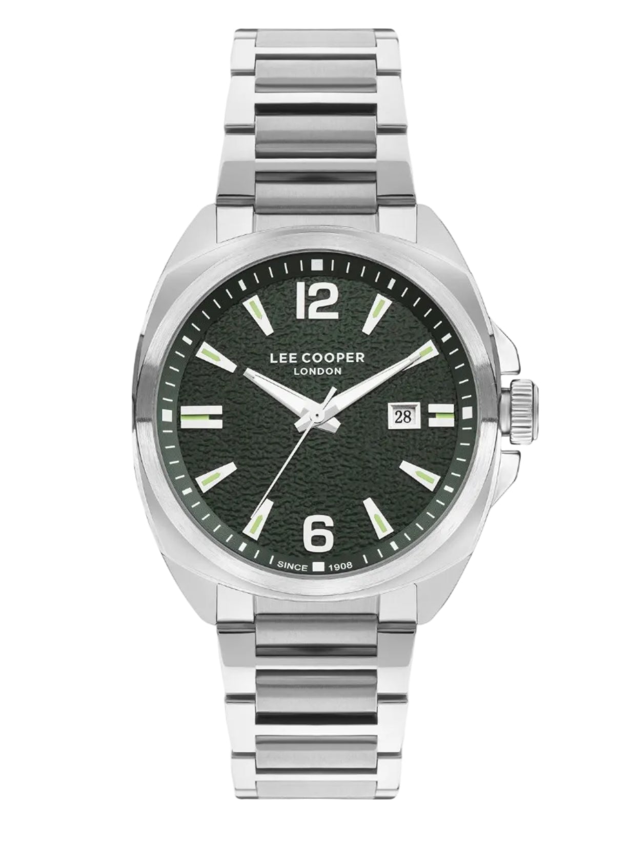 Lee Cooper, Men's, Analog Watch, Silver Dial, LE-LC07839.370
