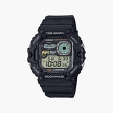 Casio, Men's Watch Digital, Black Dial Black Resin Band, WS-1700H-1AVDF