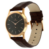Titan Men's Watch Analog Black Dial With Brown Leather Strap, 1674WL01
