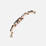 Titan Women's Watch Raga Collection Analog, Black Dial Rose Gold Stainless Strap, 95118WM02