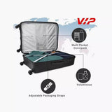 VIP Cityscape Plus 67cm Hardcase Trolley Jet Black, CITYSCAPEPLUS67BLK