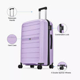 VIP Trekk 65cm Hard Case Trolley 360° Light Purple, TREKK65PL