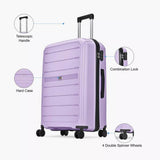 VIP Trekk 75cm Hard Case Trolley 360° Light Purple, TREKK75PL