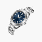 Lee Cooper Men's Date Analog Watch with Blue Dial and Stainless Steel Band, LC08189.390