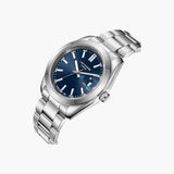 Lee Cooper Men's Date Analog Watch with Blue Dial and Stainless Steel Band, LC08189.390
