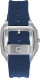 Quantum Men's Chronograph Watch Dark Blue Dial Dark Blue Silicone Band, HNG1033.399