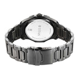 Titan Stellar Men's Watch Analog Blue Dial with Grey Stainless Steel Band, 1688KM09