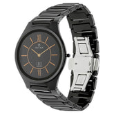 Titan Men's Watch Edge Ceramic - Slimmest Ceramic Analog Watch, Black Dial Black Ceramic Strap, 1696NC01