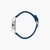 Lee Cooper Men's Multifunction Watch with Dark Blue Dial and Dark Blue Silicone Band, LC08399.399
