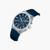 Lee Cooper Men's Multifunction Watch with Dark Blue Dial and Dark Blue Silicone Band, LC08388.399
