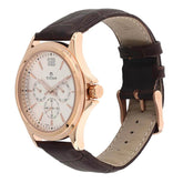 Titan Men's Watch Classique Collection Analog, White Dial Brown Leather Strap, 1698WL01