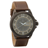 Titan Men's Watch Analog Grey Dial With Brown Leather Strap, 1701QL04