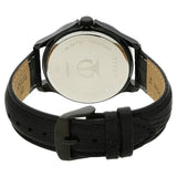 Titan Globe Trotter Men's Watch Analog Black Dial With Black Leather Strap, 1704NL01