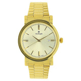 Titan, Men, Analog, Watch, Champagne Dial, Stainless steel Strap, 1712YM03