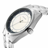 Titan Timeless Charm Men's Watch Analog White Dial With Silver Stainless Steel  Strap, 1729SM04