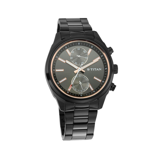 Titan, Men, Analog, Watch, Black Dial, 1733NM01