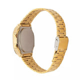 Casio, Unisex Watch Digital Display,Multicolor Dial Stainless Steel Gold Ion Plated Band , A168WERG-2ADF