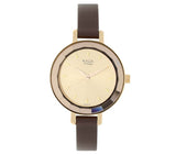 Titan Women's Watch Raga Collection Analog, Beige Dial Brown Leather Strap, 2575WL01