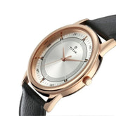 Titan Couple's Watch Analog Black Dial with Black Leather Strap, 1773WL01P