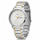 Titan, Men, Analog, Watch, White Dial, Stainless steel Strap, 1775BM02