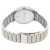 Titan Lagan Men's Watch Analog White Dial with Two-Toned Stainless Steel Band, 1775BM02