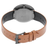 Titan Men's Edge Watch Analog Anthracite Dial With Brown Leather Strap, 1779NL01