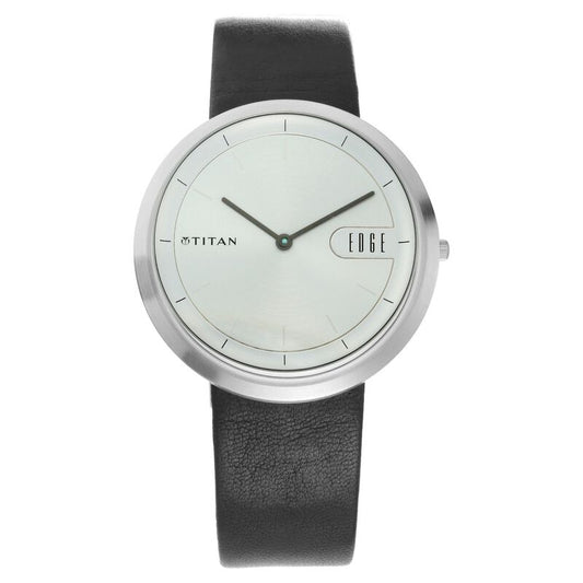 Titan, Men, Analog, Watch, Silver Dial, Leather Strap, 1779SL01