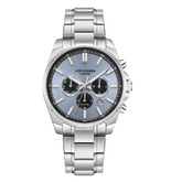 Lee Cooper Men's Multifunction Watch with Blue Dial and Stainless Steel Band, LC08355.300