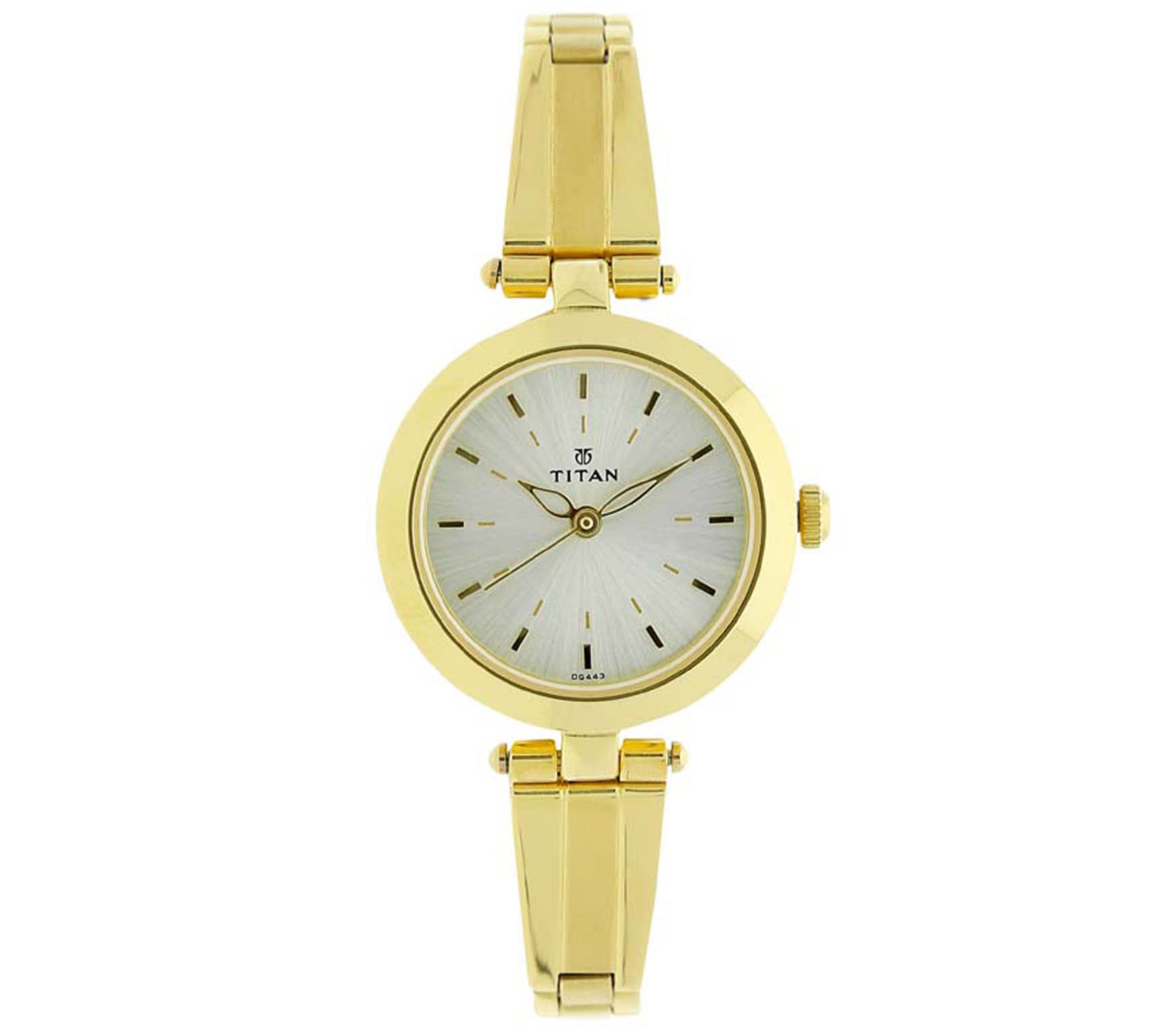 Titan, Women, Analog, Watch, White Dial, 2574YM01