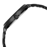 Titan Wrist Wit Men's Watch Analog Brown Dial with Black Stainless Steel Band, 1802NM02