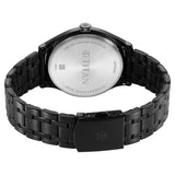 Titan Wrist Wit Men's Watch Analog Brown Dial with Black Stainless Steel Band, 1802NM02