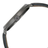 Titan Neo Economy Men's Watch Analog Silver Dial with Black Leather Strap, 1802QL01