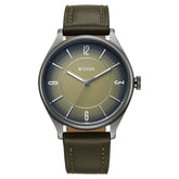 Titan Neo Basics Analog Men's Watch with Green Dial and Green Leather Strap,1802QL05