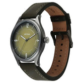 Titan Neo Basics Analog Men's Watch with Green Dial and Green Leather Strap,1802QL05