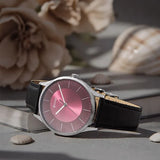 Titan Urban Edge Lustrous Men's Watch Analog Maroon Dial With Black Leather Strap, 1802SL05