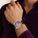 Titan Urban Edge Lustrous Men's Watch Analog Maroon Dial With Black Leather Strap, 1802SL05