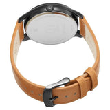Titan Men's Multifunction Watch Analog Silver Dial With Brown Leather Strap, 1803NL01