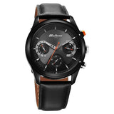 Titan Octane Men's Multifunction Watch Analog Black Dial With Black Leather Strap, 1805KL02