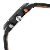 Titan Octane Men's Multifunction Watch Analog Black Dial With Black Leather Strap, 1805KL02