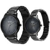 Titan Couples Watch Bandhan Analog , Anthracite Dial Stainless Steel Strap, 1806NM01P