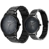 Titan Couples Watch Bandhan Analog , Anthracite Dial Stainless Steel Strap, 1806NM01P