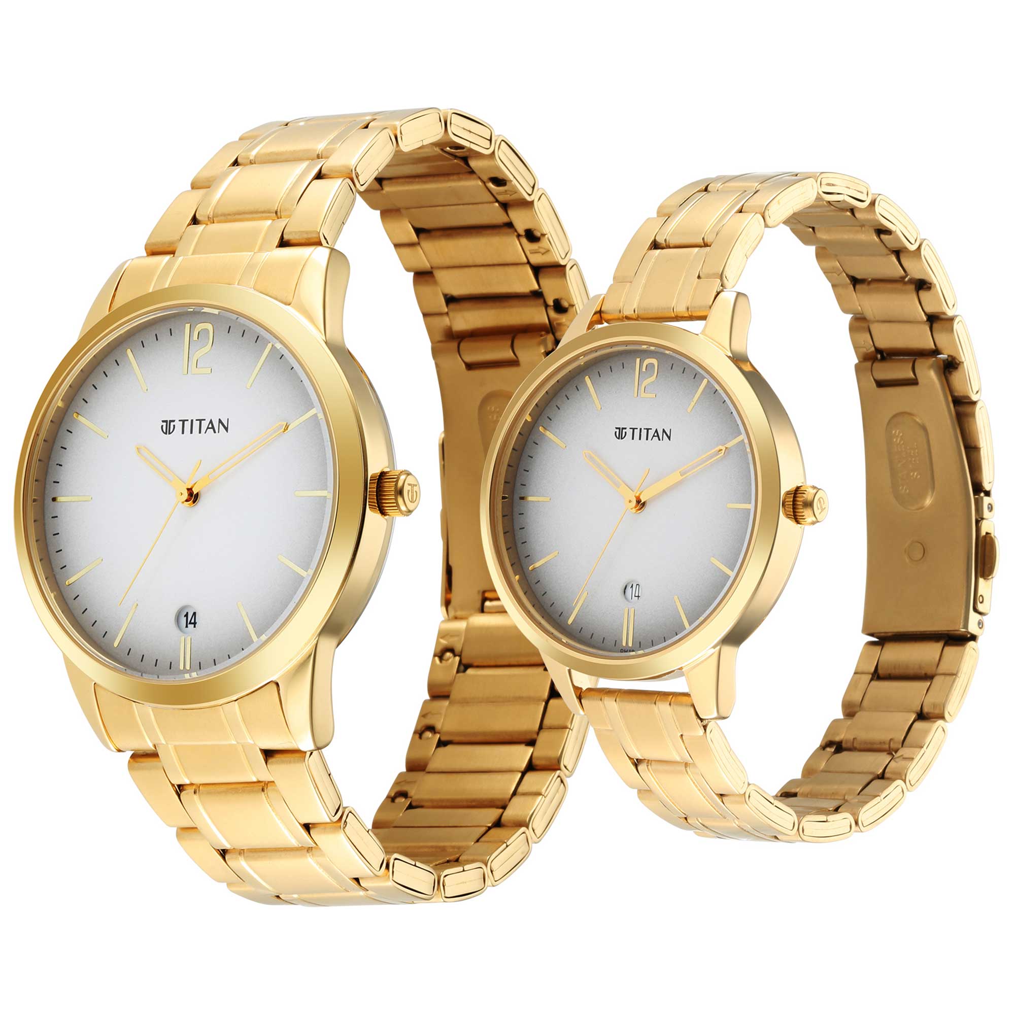 Titan, Unisex, Analog Watch, with Stainless Steel Band, TI-1806YM01P