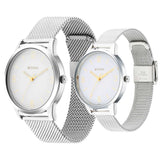 Titan, Unisex, Analog Watch, White Dial, with Stainless Steel Band, TI-1806SM01P