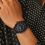 Titan Octane Men's Watch Analog Black Dial with Black Leather Strap, 1806NL05