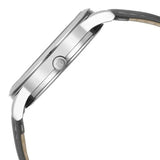 Titan Wrist Wit Men's Watch Analog Grey Dial with Grey Leather Strap, 1806SL13